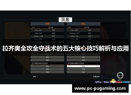 拉齐奥全攻全守战术的五大核心技巧解析与应用 拉齐奥全攻全守战术的五大核心技巧解析与应用